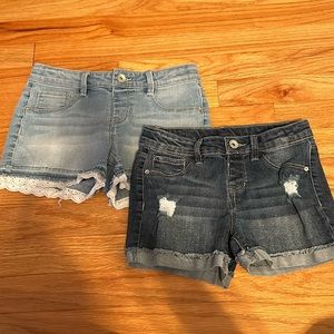 Girls Members Mark Denim shorts size 10/12